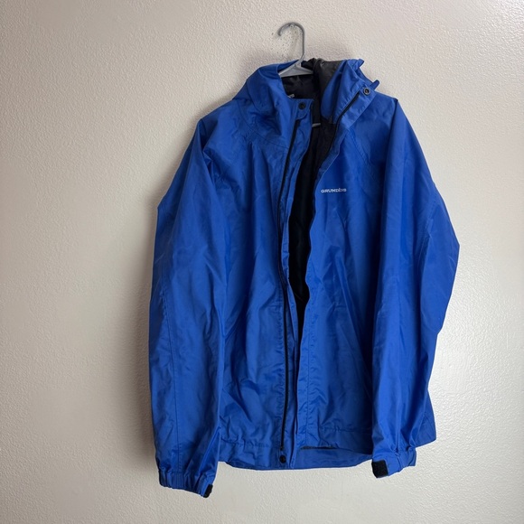 Grundens Vintage Rain Gear Jacket Blue Size Large - Picture 1 of 13
